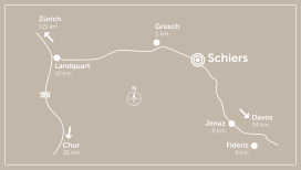 Karte Region Prättigau
